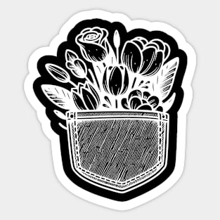 Pocket Full of Flowers Sticker